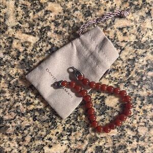David Yurman Red Beaded Bracelet